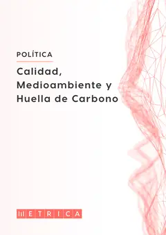 Política de Calidad, Medioambiente y Huella de Carbono portada